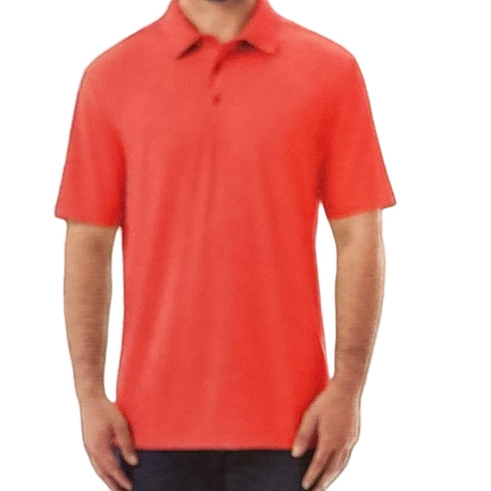 Mens Orange Polo Shirt Small